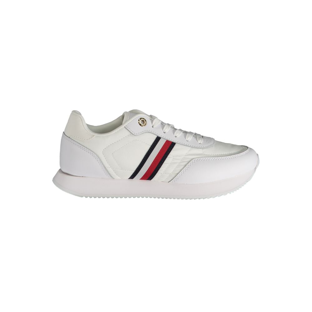 Tommy Hilfiger White Leather Women's Sneaker