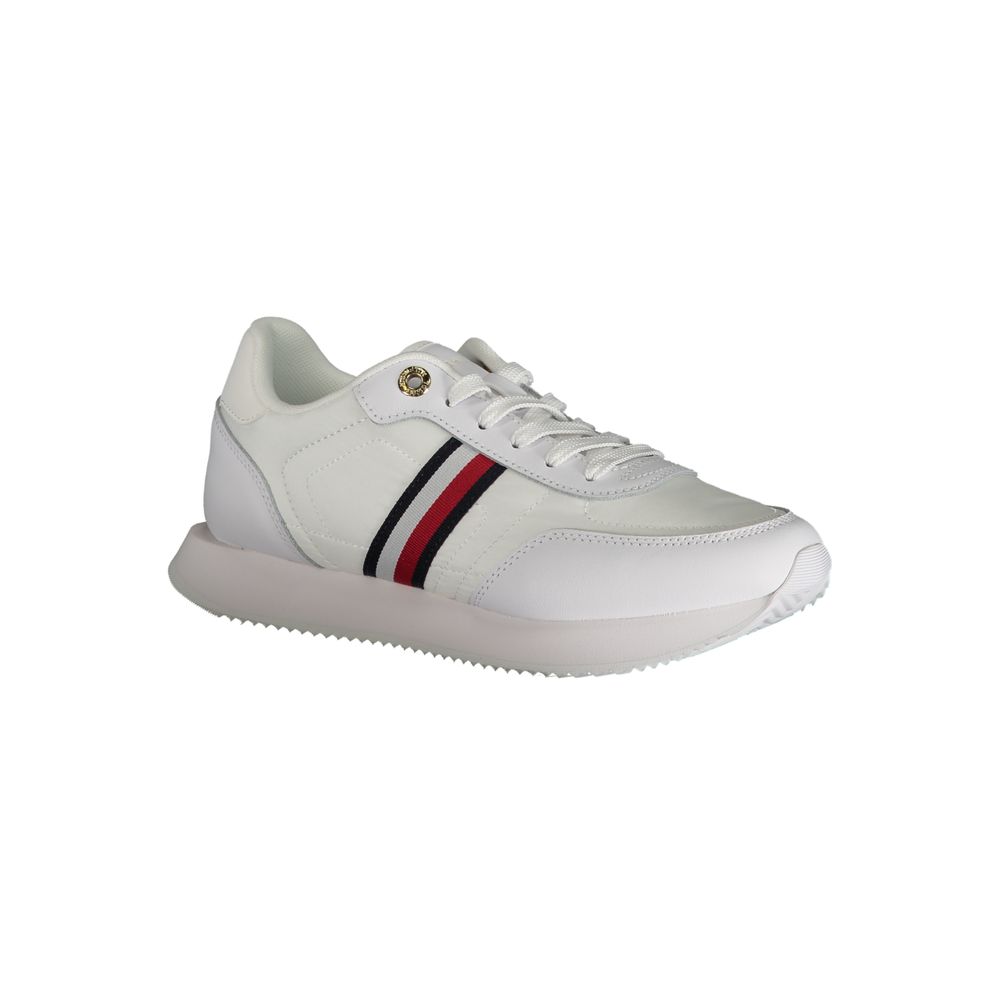 Tommy Hilfiger White Leather Women's Sneaker
