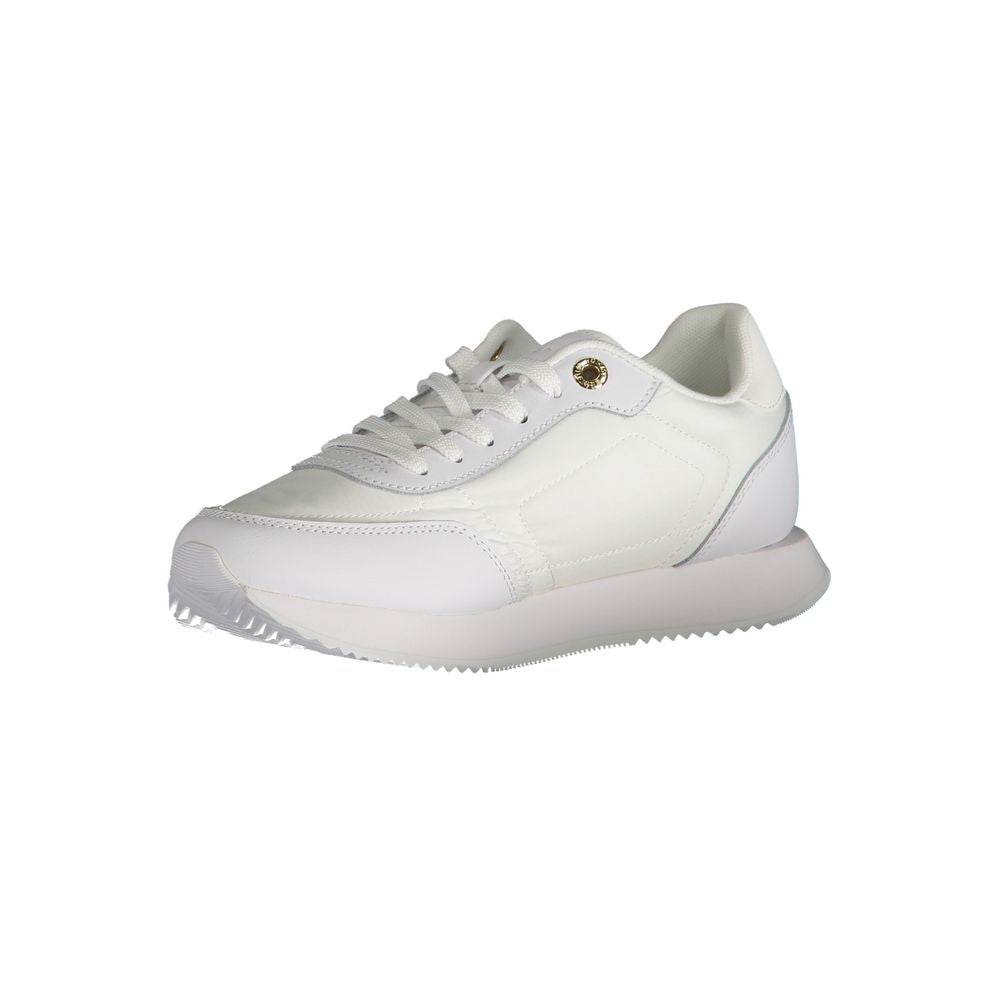 Tommy Hilfiger White Leather Women's Sneaker