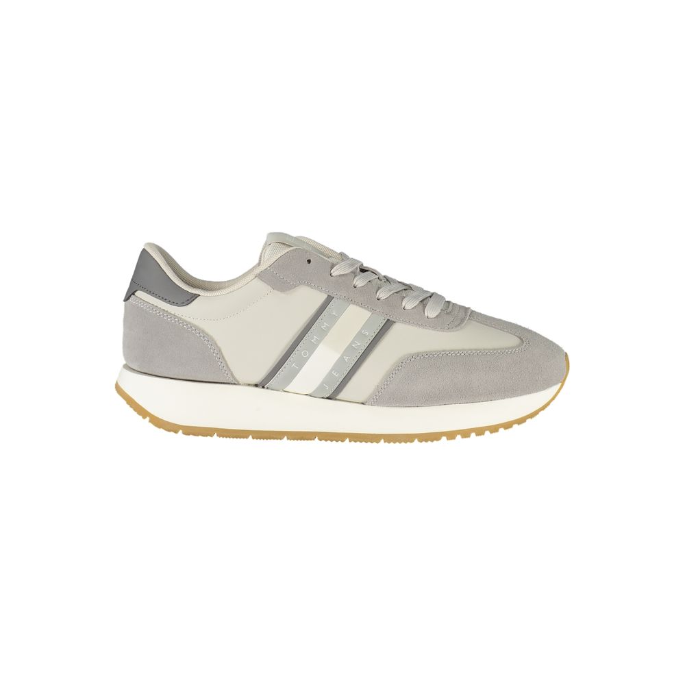 Tommy Hilfiger Grigio Polyurethane Men's Sneaker
