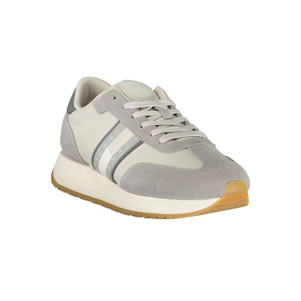 Tommy Hilfiger Grigio Polyurethane Men's Sneaker