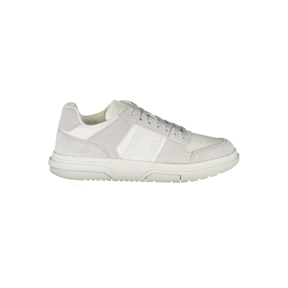 Tommy Hilfiger White Polyurethane Men's Sneaker