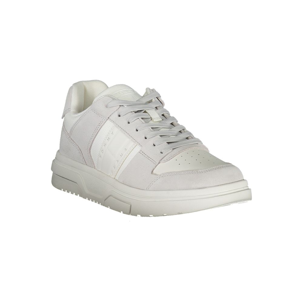 Tommy Hilfiger White Polyurethane Men's Sneaker