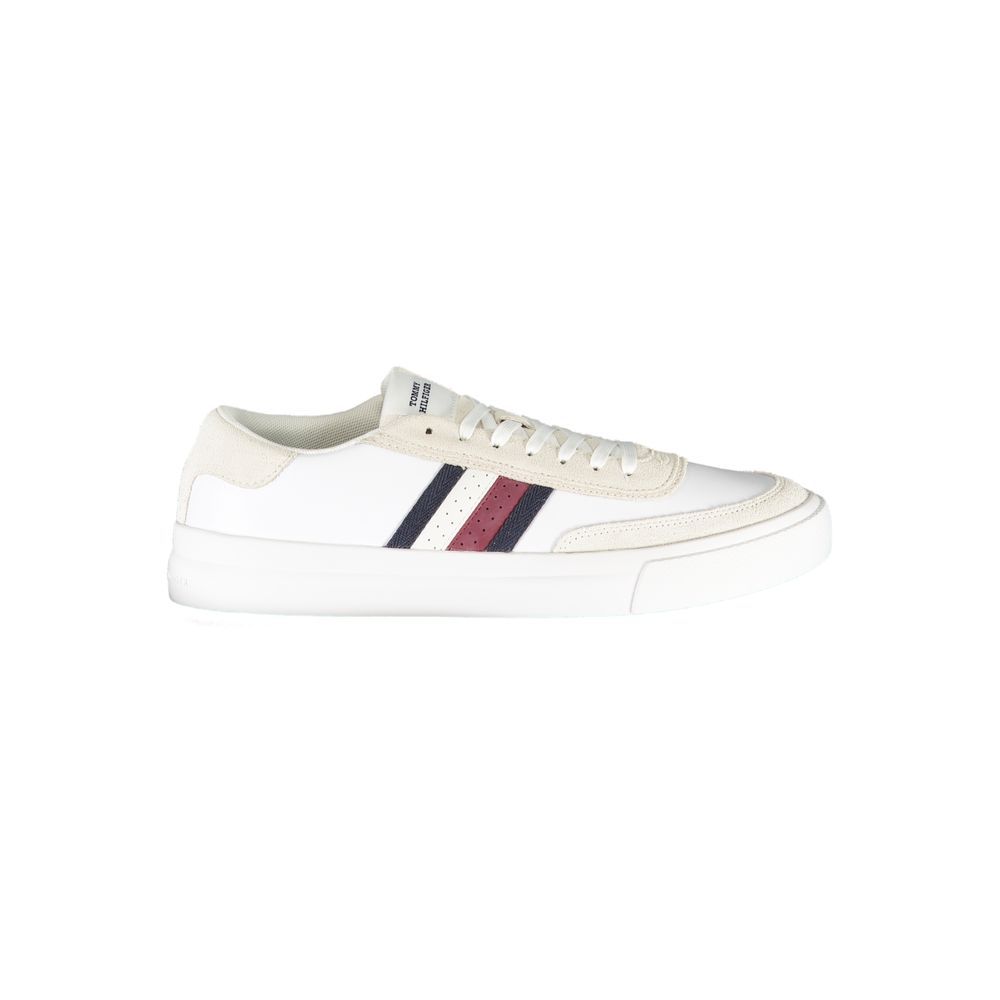 Tommy Hilfiger White Leather Men's Sneaker