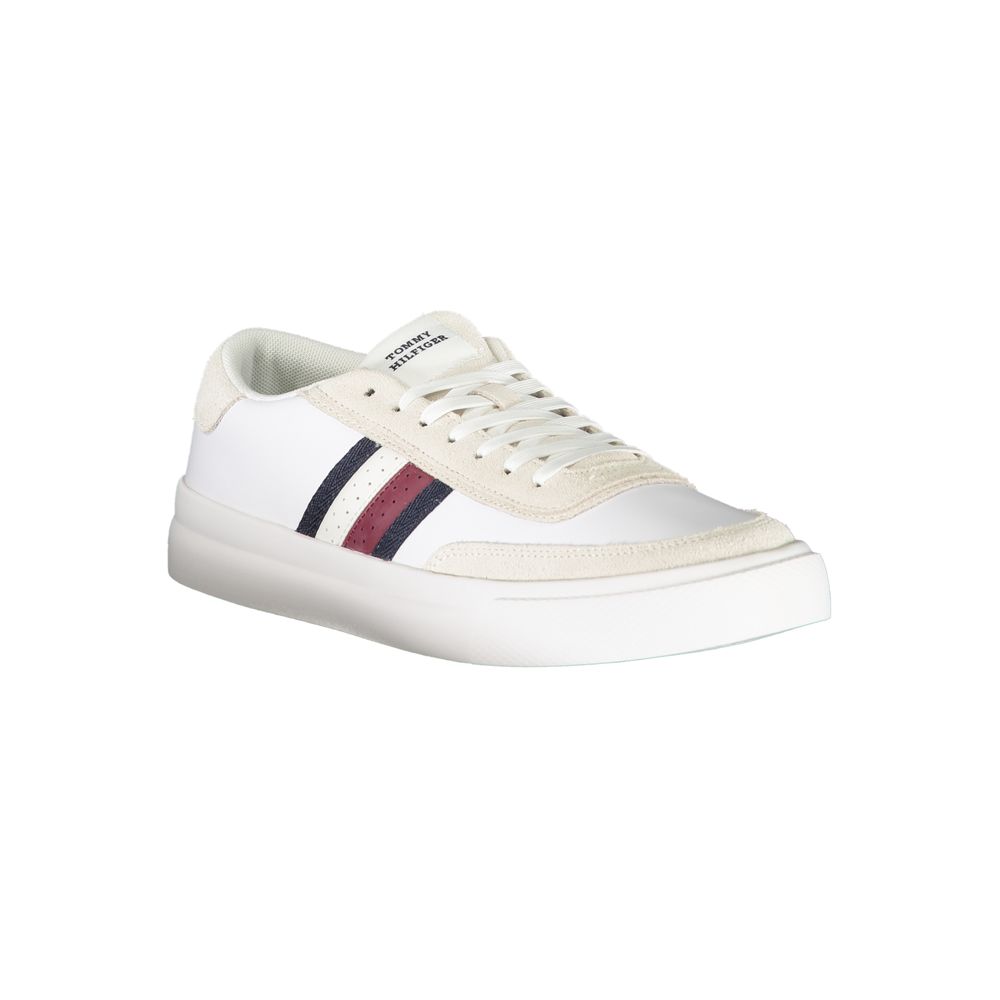 Tommy Hilfiger White Leather Men's Sneaker