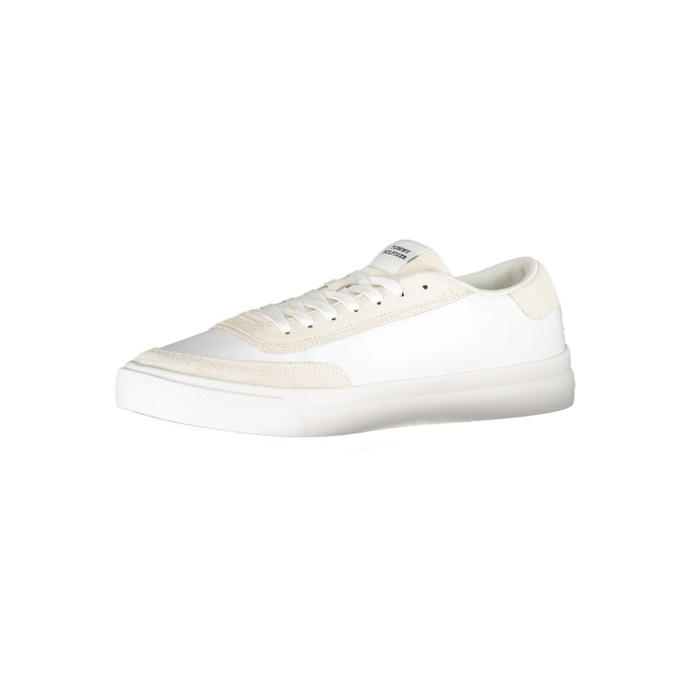 Tommy Hilfiger White Leather Men's Sneaker