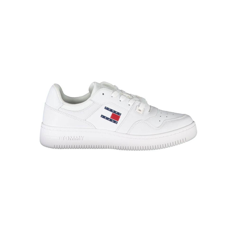 Tommy Hilfiger White Leather Women's Sneaker