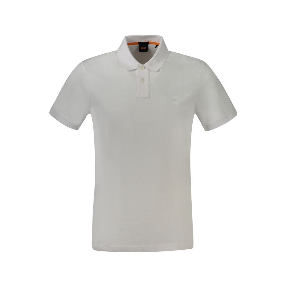 Hugo Boss Bianco Cotton Men's Polo