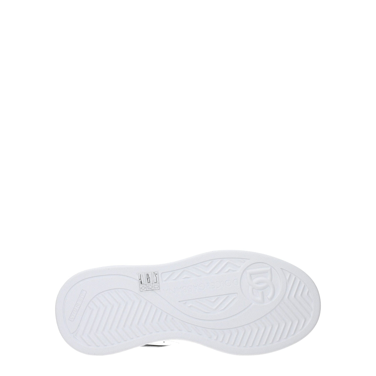 Dolce & Gabbana White Leather Low Top Sneakers