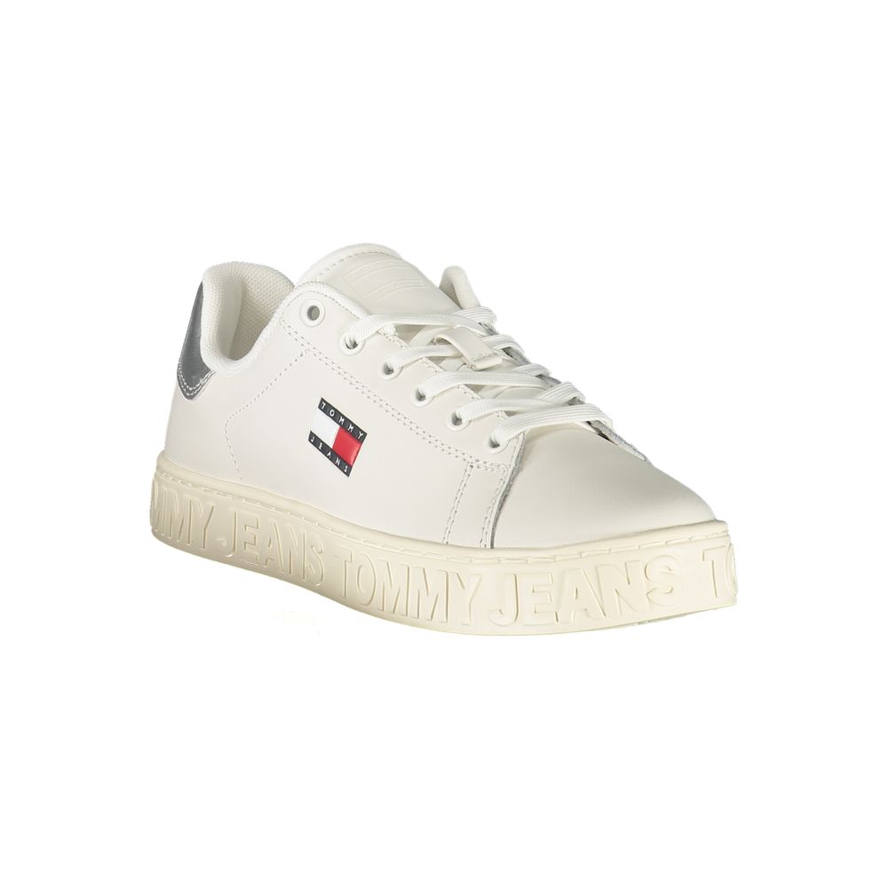 Tommy Hilfiger Bianco Polyurethane Women's Sneaker
