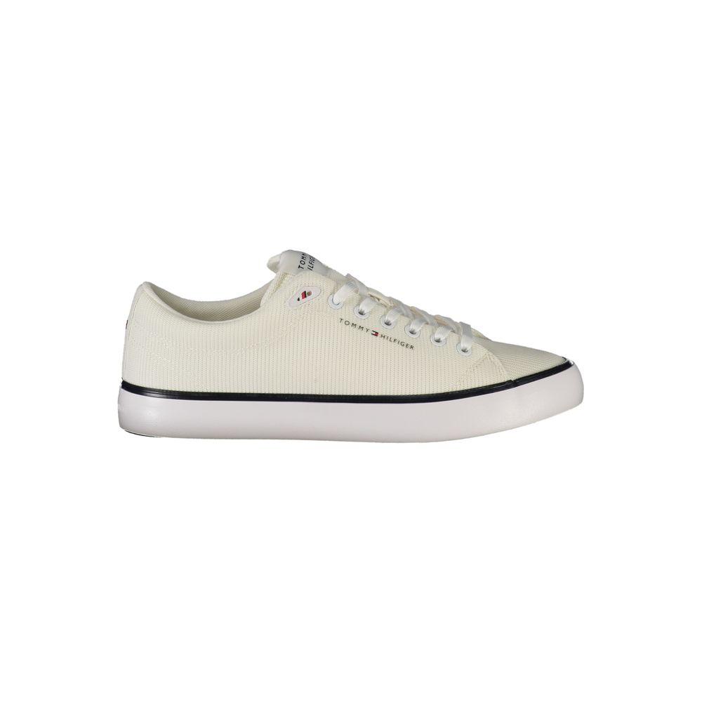 Tommy Hilfiger Bianco Polyester Men's Sneaker