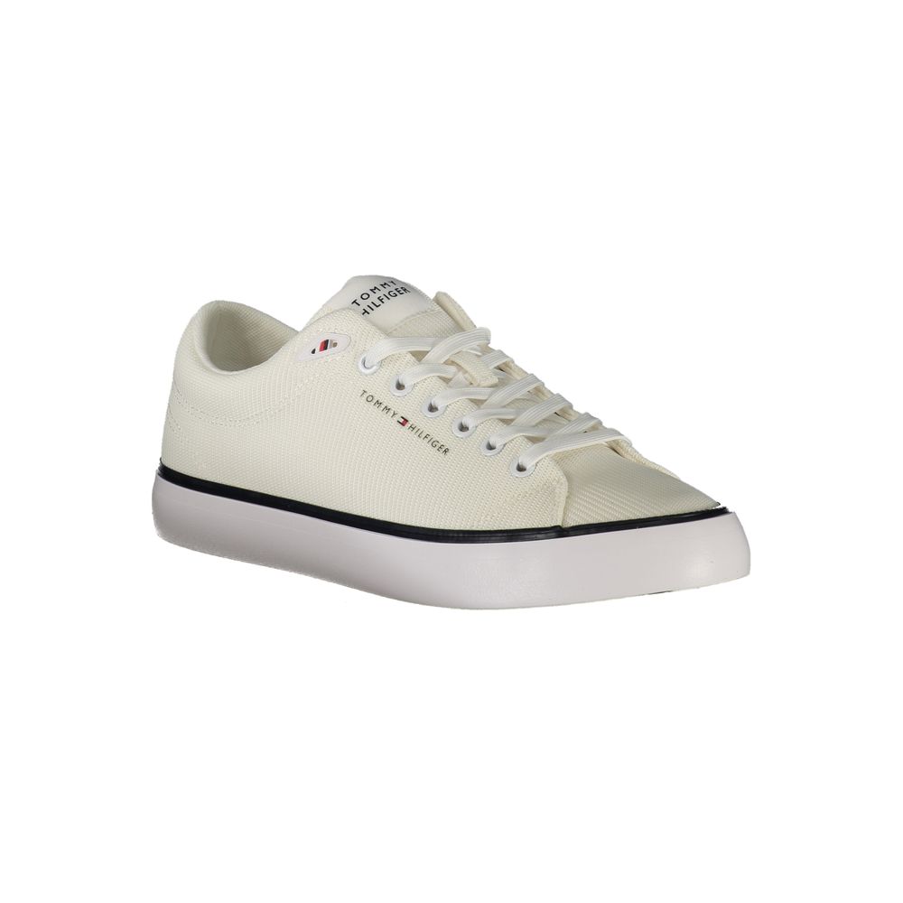 Tommy Hilfiger Bianco Polyester Men's Sneaker