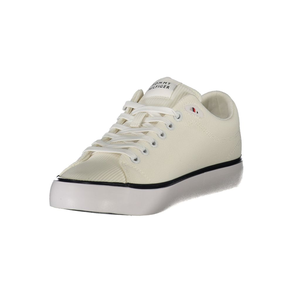 Tommy Hilfiger Bianco Polyester Men's Sneaker