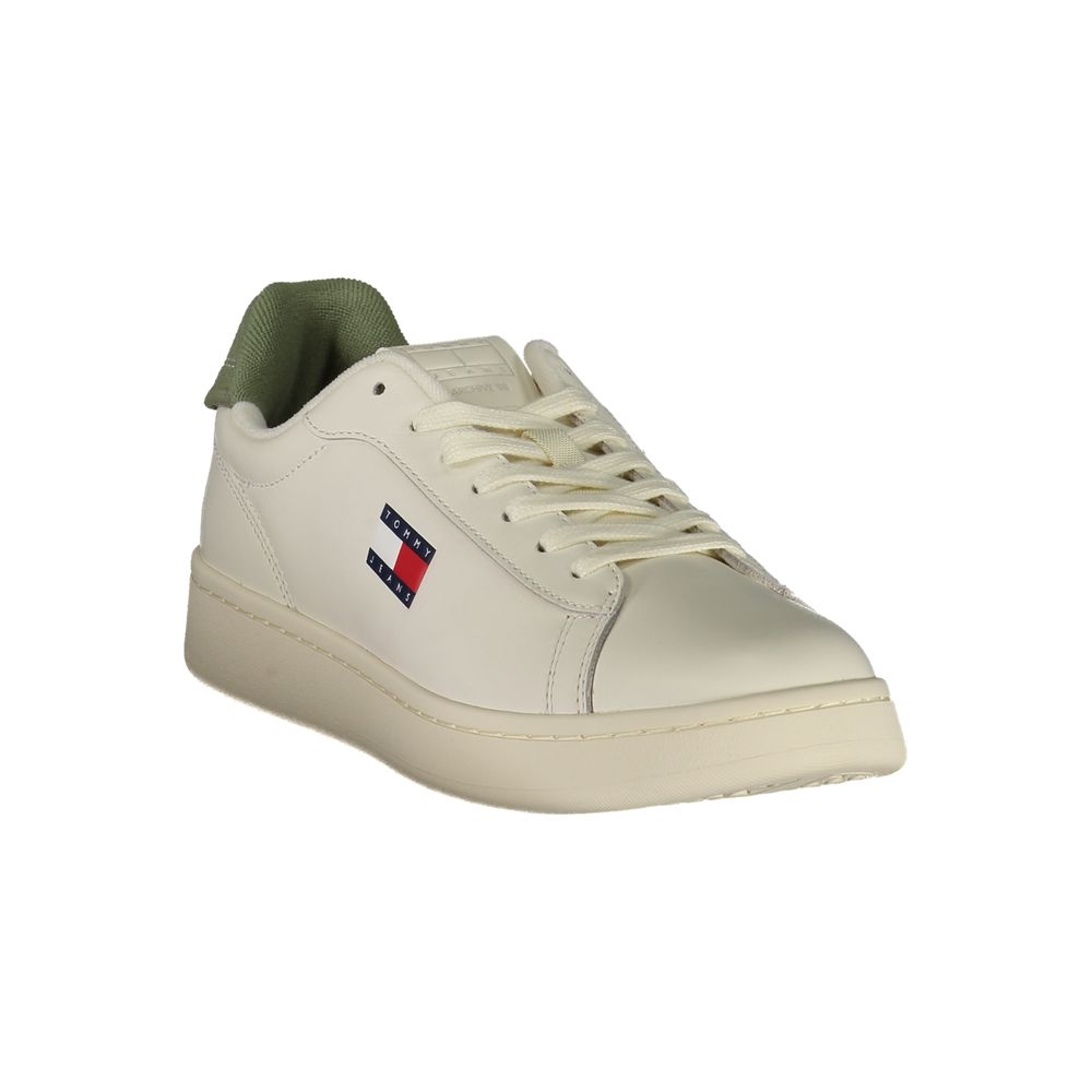 Tommy Hilfiger Bianco Polyurethane Men's Sneaker