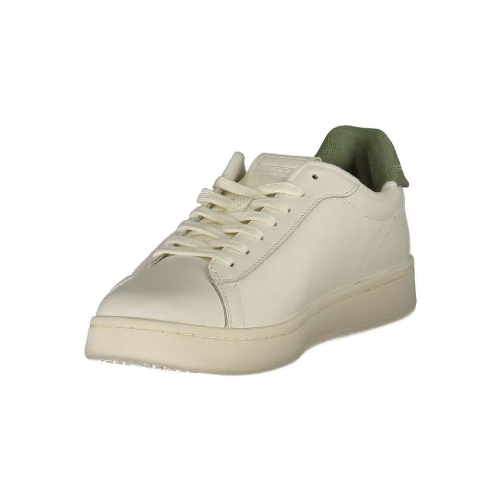Tommy Hilfiger Bianco Polyurethane Men's Sneaker