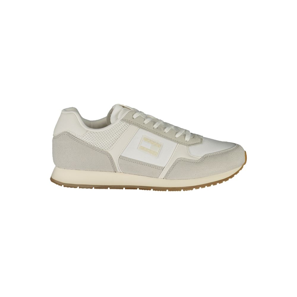 Tommy Hilfiger Bianco Polyurethane Men's Sneaker