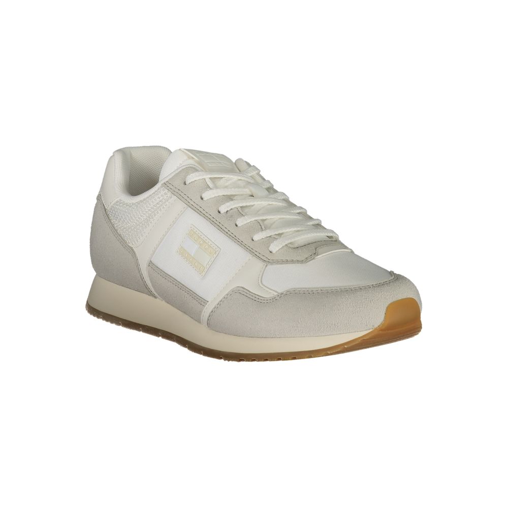 Tommy Hilfiger Bianco Polyurethane Men's Sneaker