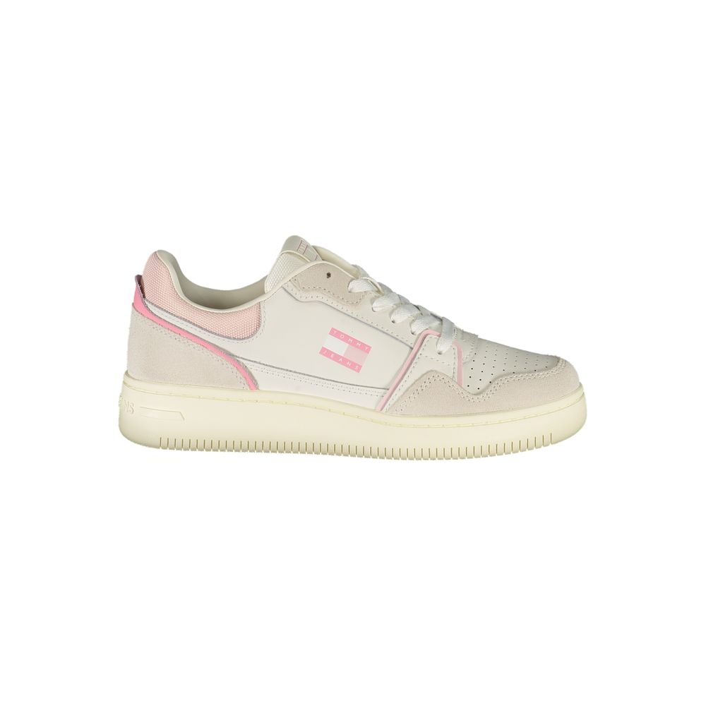 Tommy Hilfiger White Polyurethane Women's Sneaker