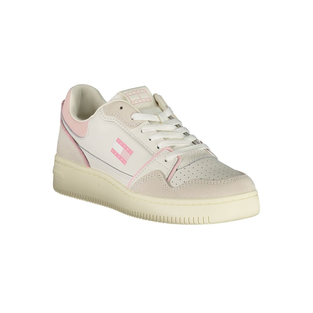 Tommy Hilfiger White Polyurethane Women's Sneaker