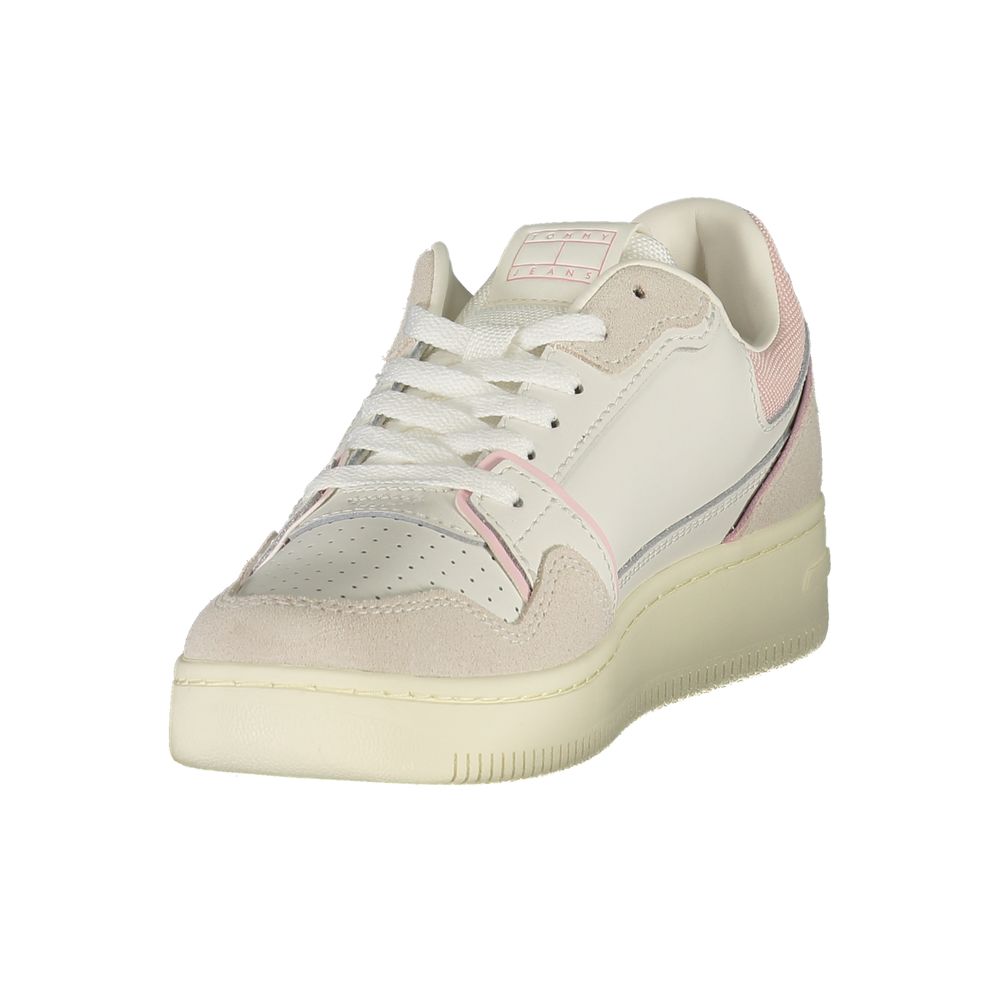 Tommy Hilfiger White Polyurethane Women's Sneaker