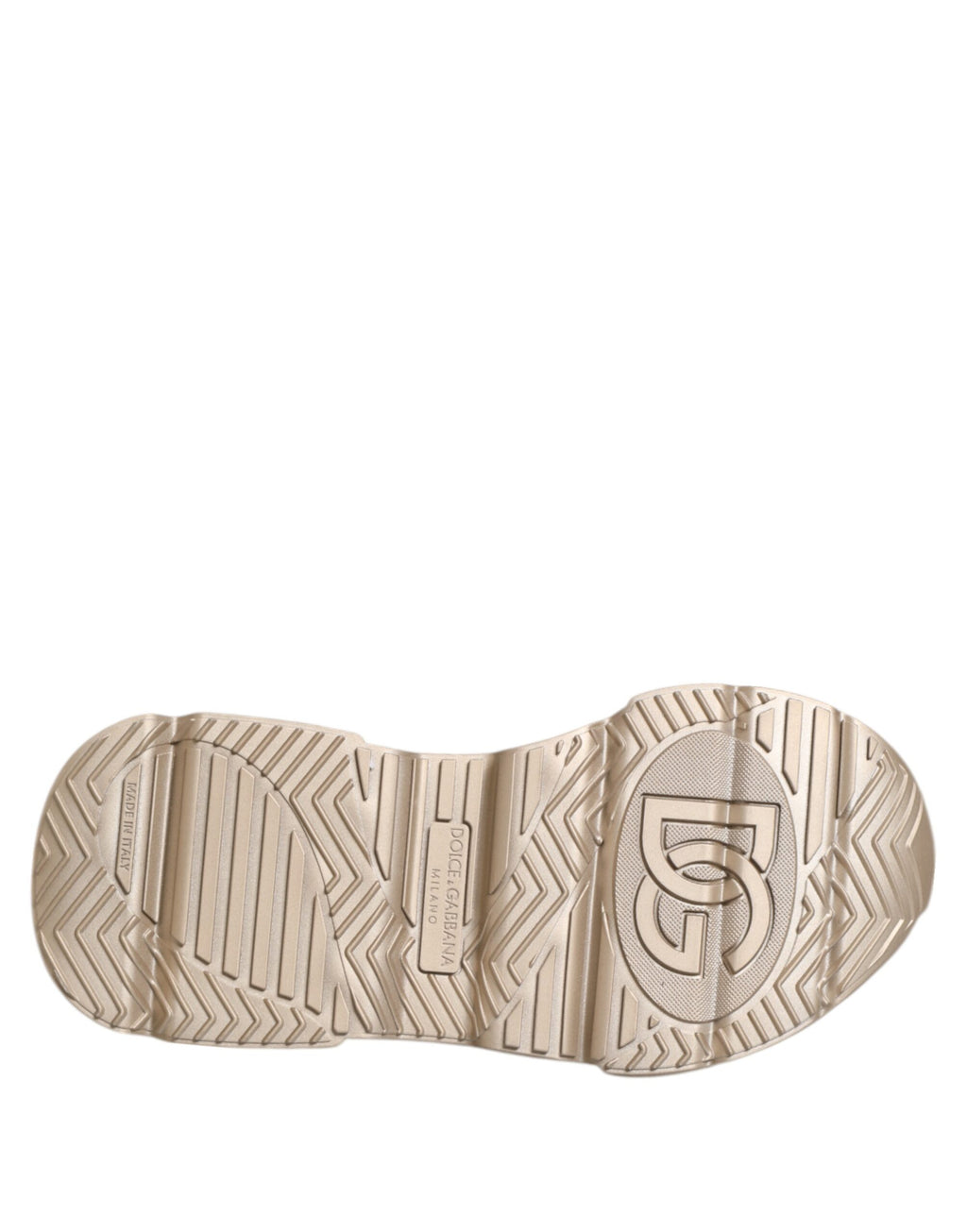Dolce & Gabbana Gold Leather Daymaster Women's Sneaker Shoes
