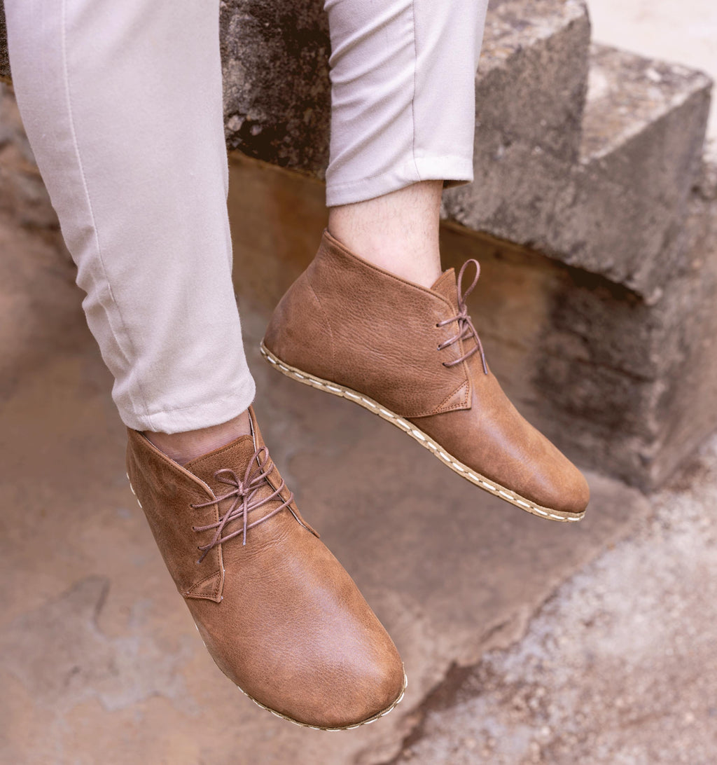 Hickory men's chukka boot — wide toe box, zero-drop barefoot last