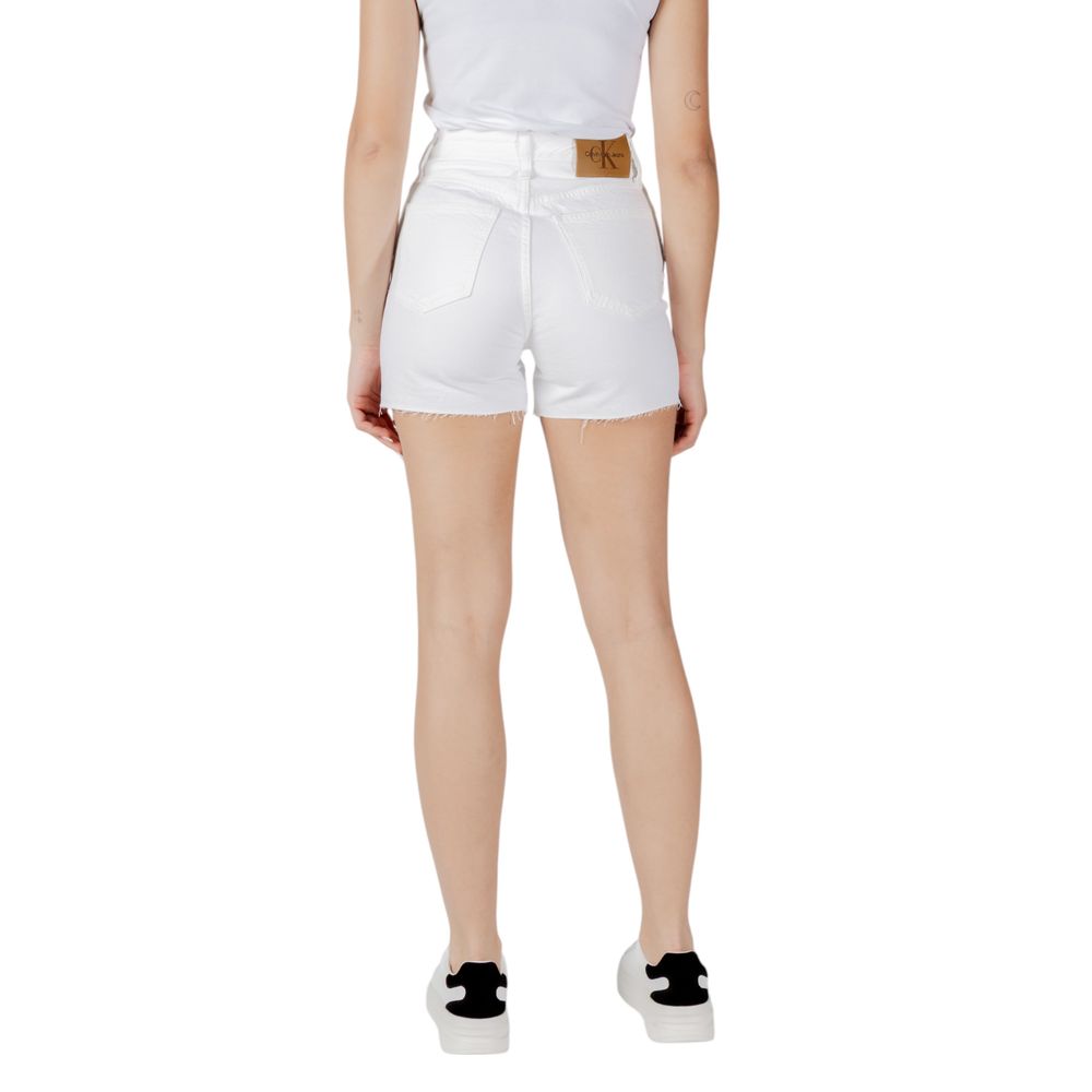 Calvin Klein Jeans White Cotton Shorts