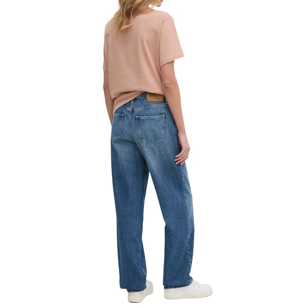 Calvin Klein Jeans Blue Cotton Mom Jeans