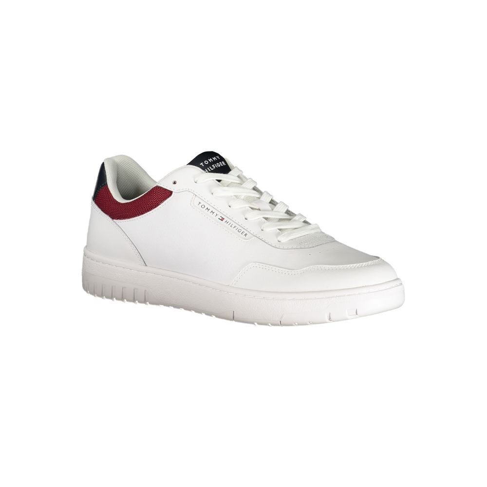 Tommy Hilfiger Bianco Polyurethane Men's Sneaker