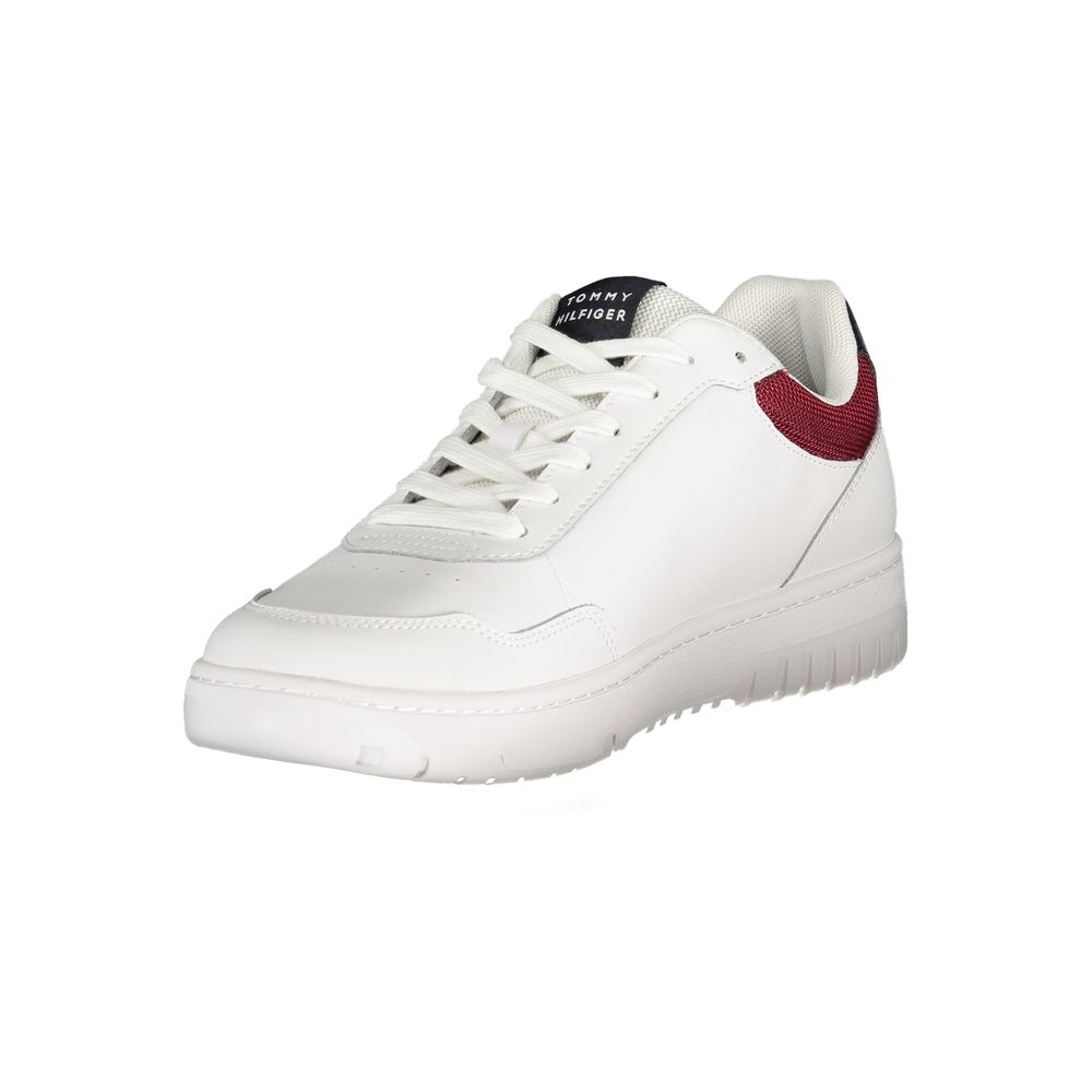 Tommy Hilfiger Bianco Polyurethane Men's Sneaker