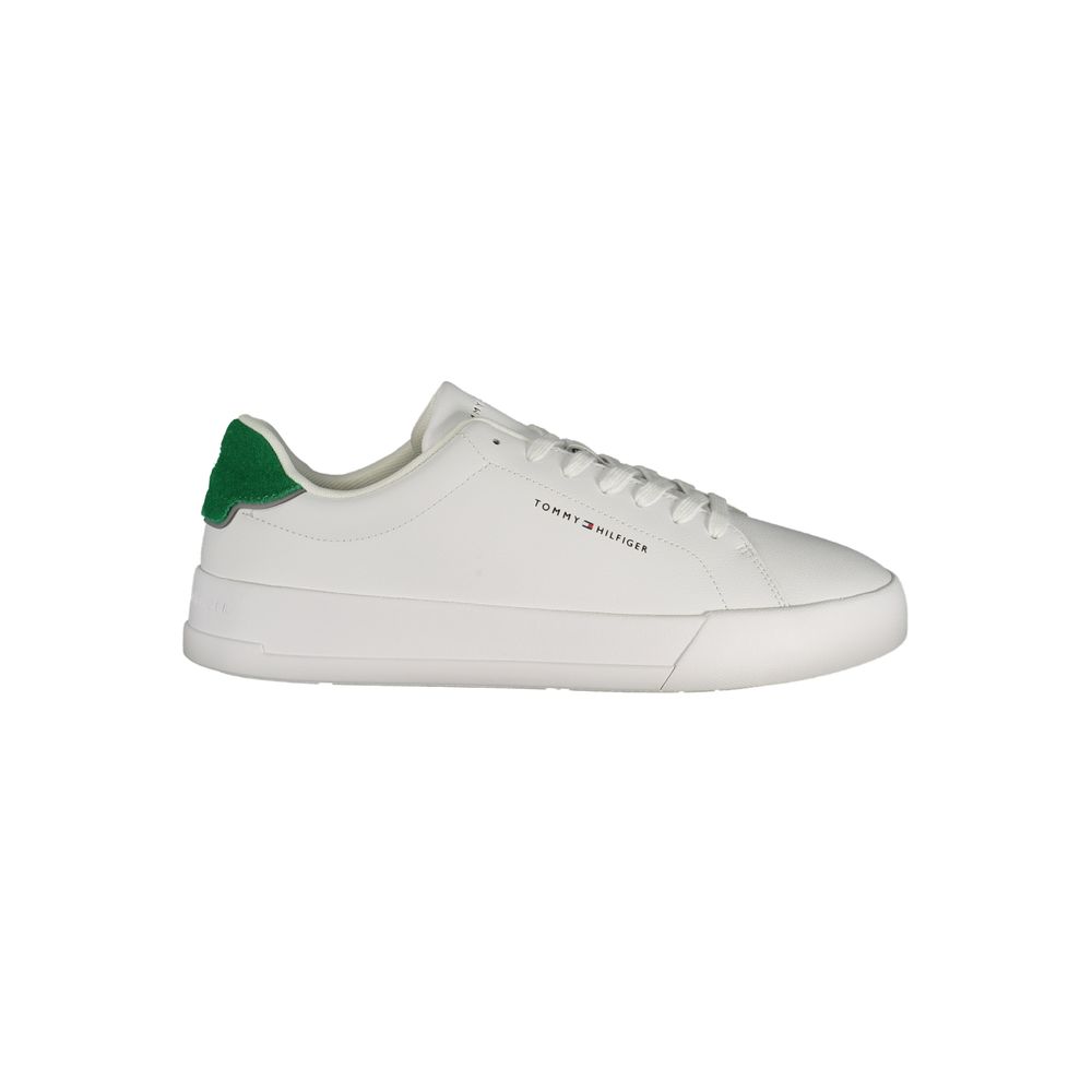 Tommy Hilfiger White Polyurethane Men's Sneaker