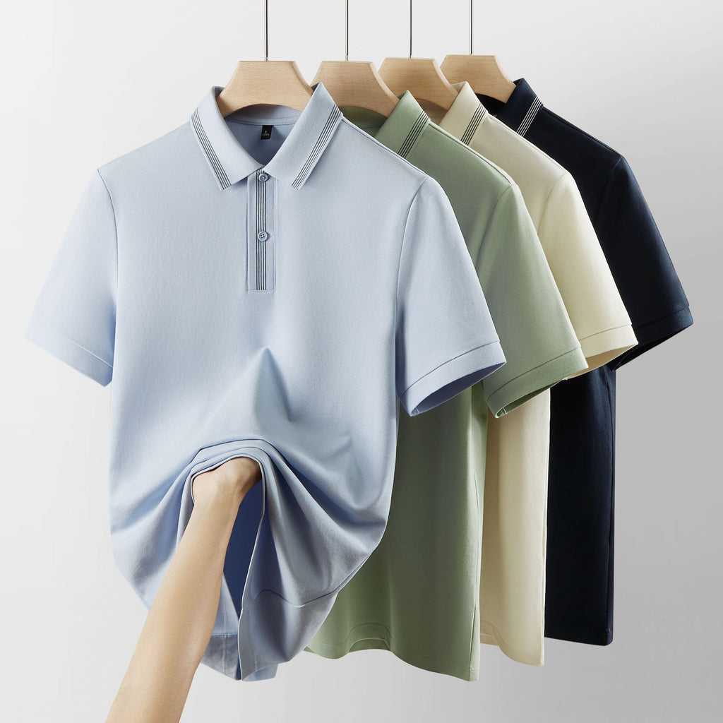 Men's Short Sleeve Polo Shirt – Neutral Tones