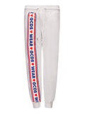 White Sweatpants with GCDS Logo