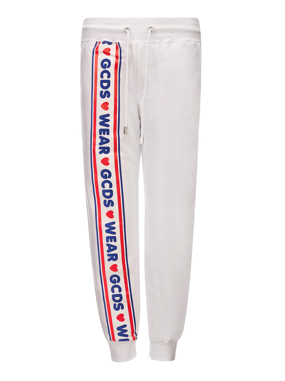 White Sweatpants with GCDS Logo