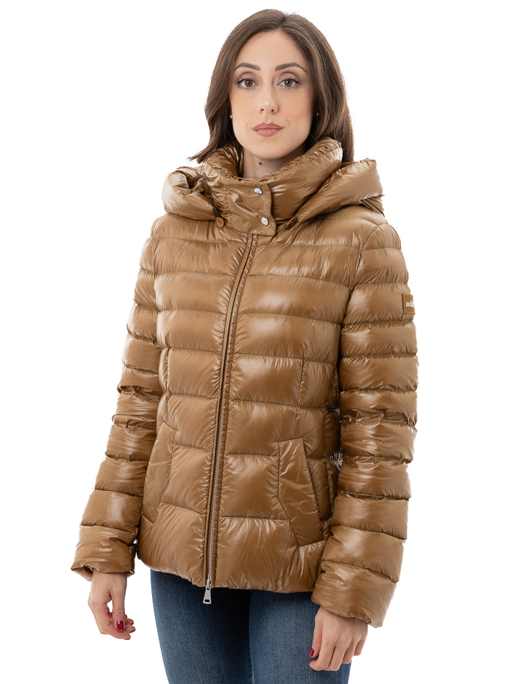 Down jacket with removable hood ADD