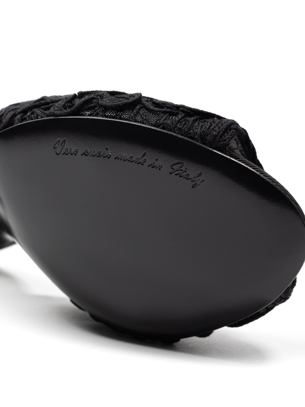 Dolce & Gabbana Cordonet Embroidery Heel Slipper