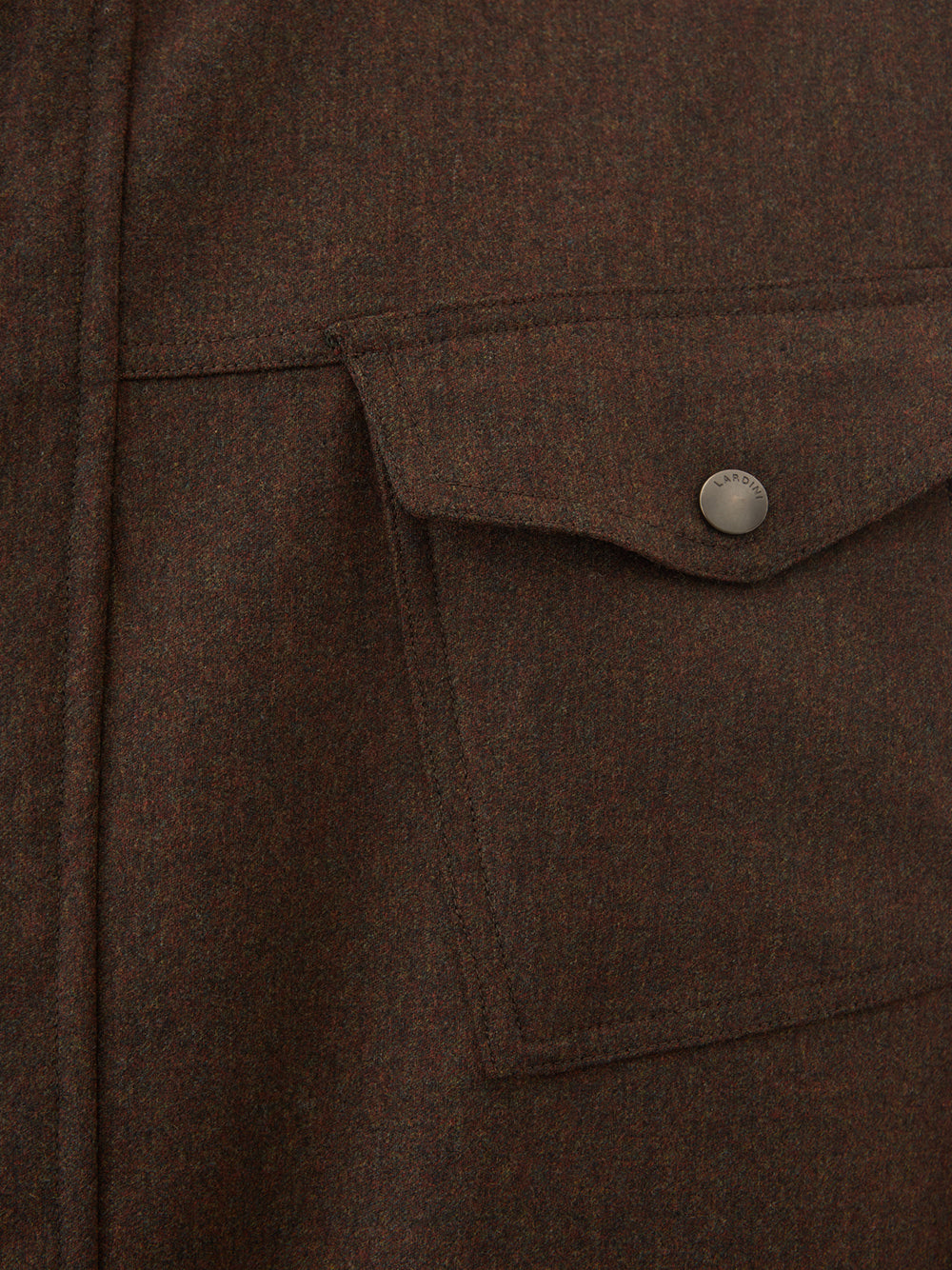 Lardini reversible jacket in blue/brown