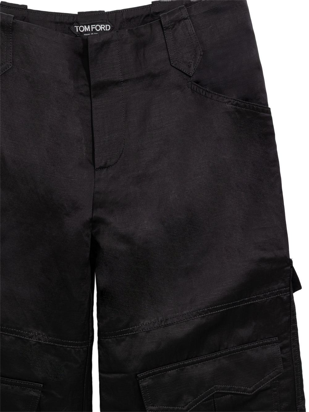 Tom Ford Black Viscose Cargo Pants