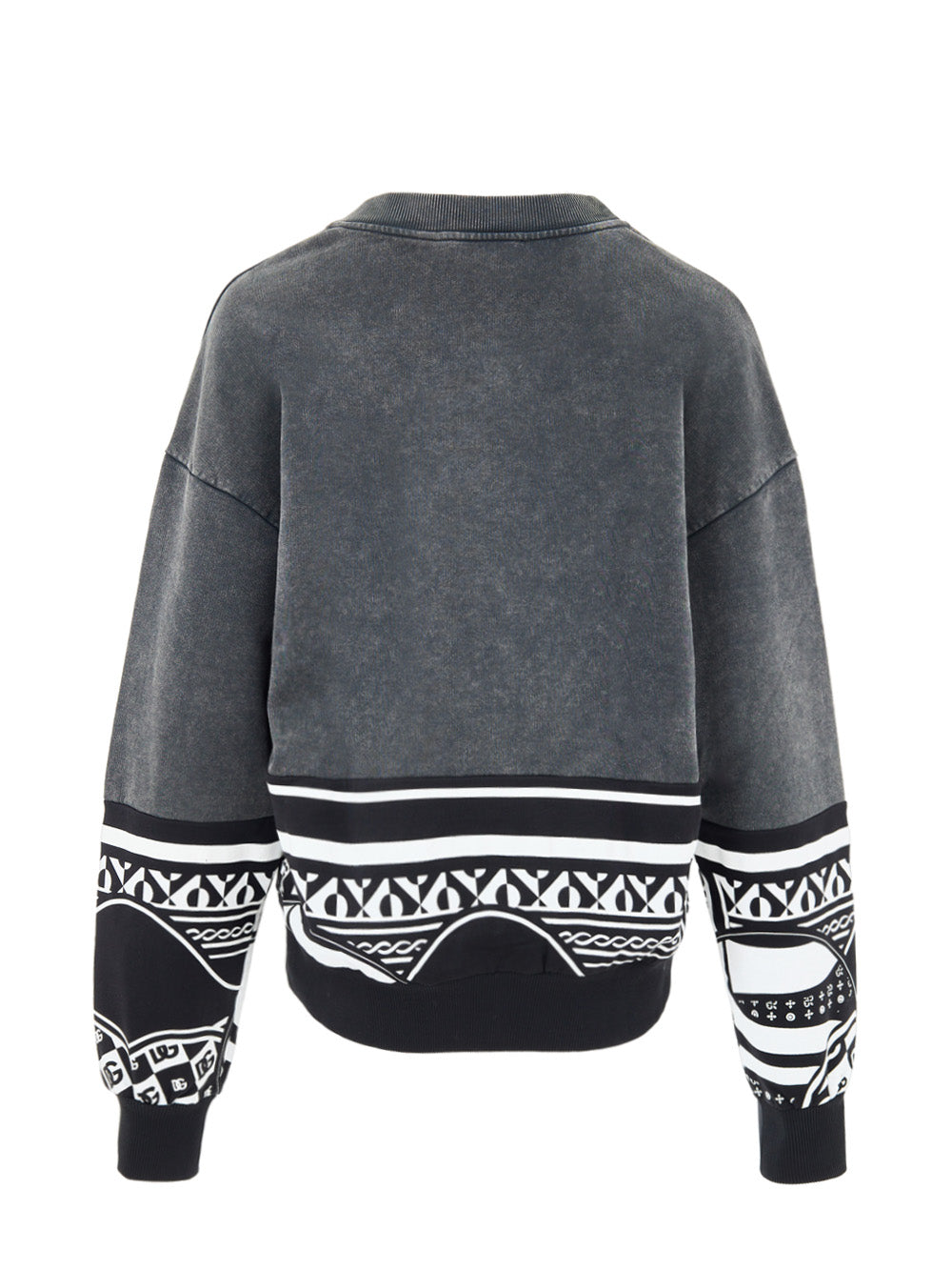 Dolce & Gabbana Men Crew Neck Sweatshirt Black