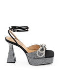 Mach & Mach Women Platform Heeled Sandals Black