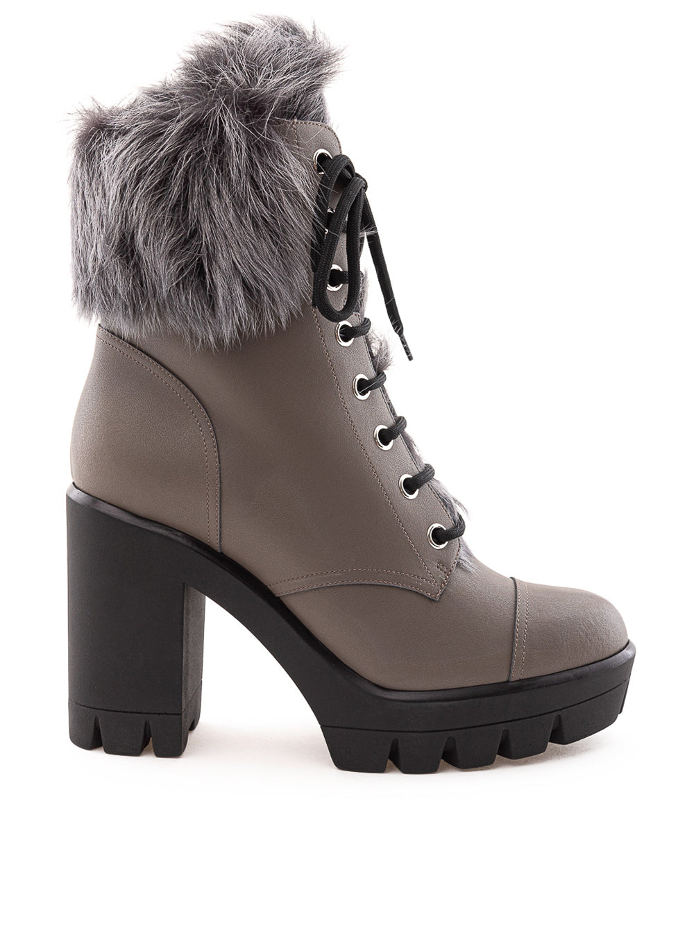 Combat Boot with Inner Fur Giuseppe Zanotti