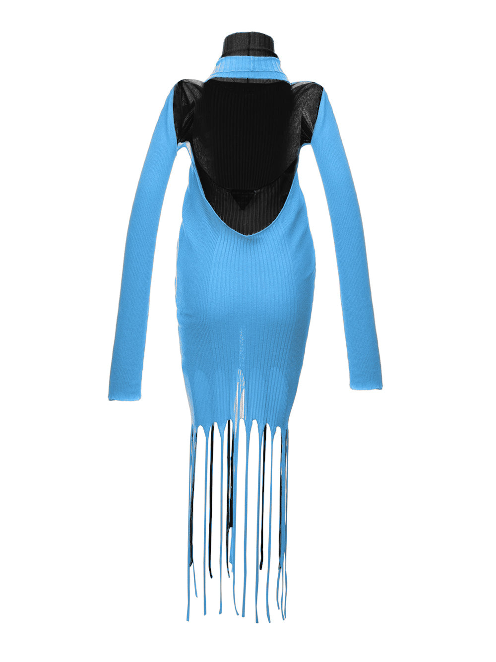 Bottega Veneta Ribbed Fringe Dress