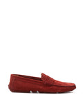 Bally Suede Bordeaux Penny Loafer