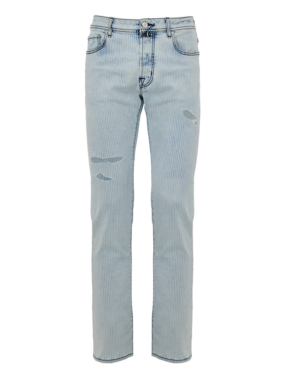 Jeans Bard in Denim Chiaro a Righe Jacob Cohen