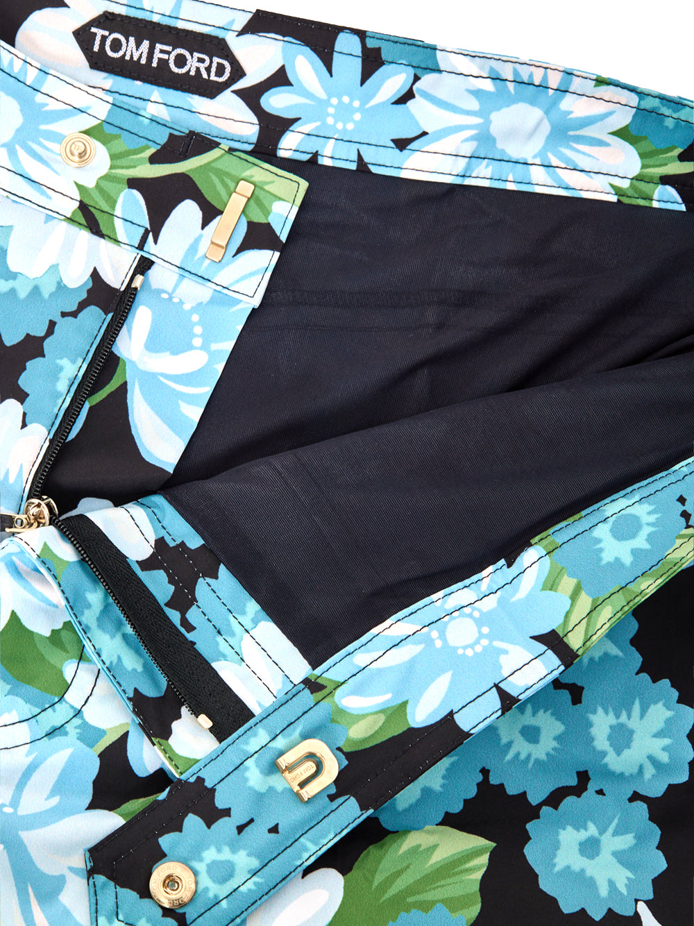 Tom Ford Men Swim Shorts Light Blue