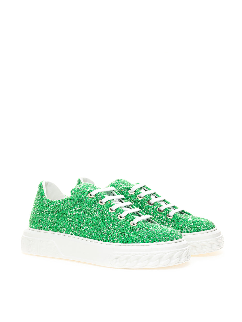 Casadei Off Road Disk Green Sneakers