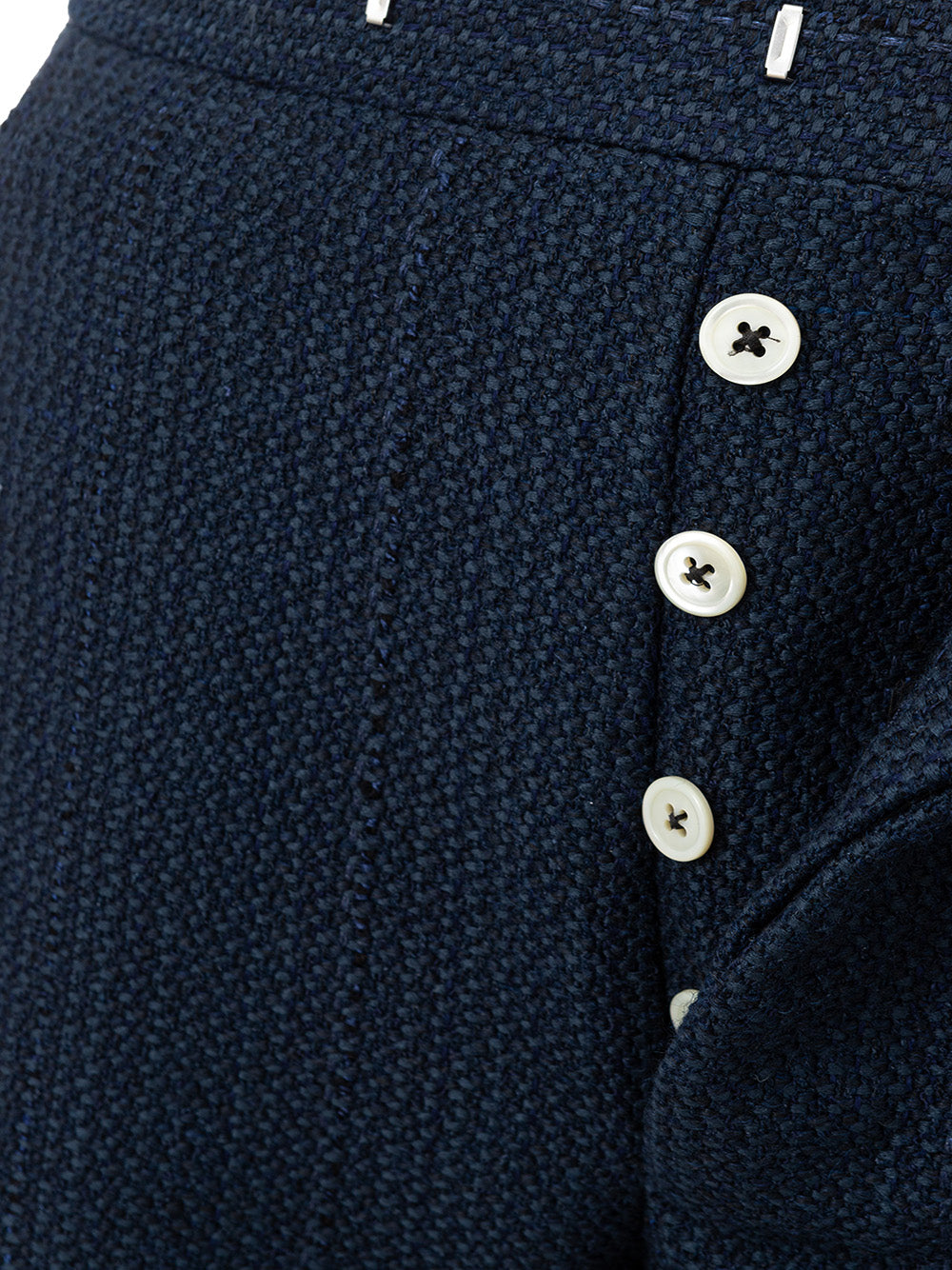 Thom Browne Men Cigarette Trousers Blue