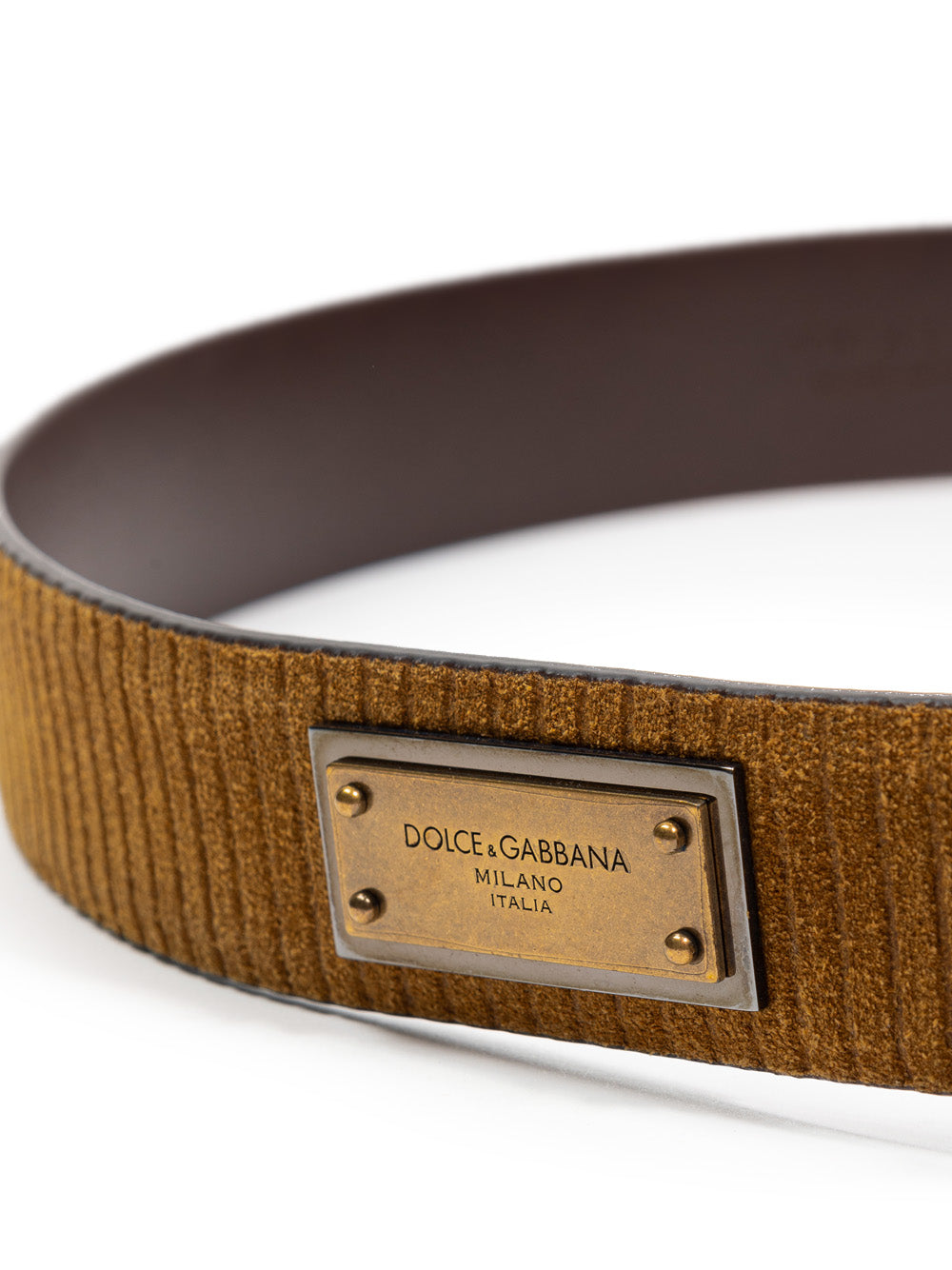 Dolce & gabbana Velvet Logo Belt