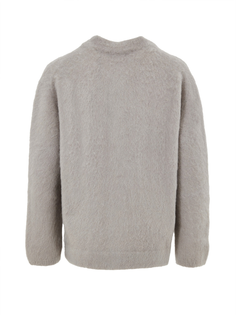 Mandarin Collar Cardigan in Gran Sasso Dove Grey