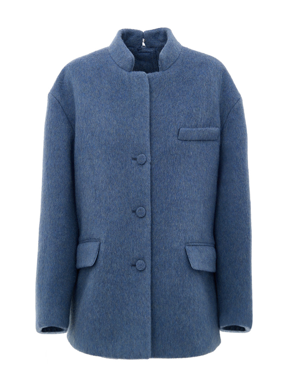 Gucci Light Blue Wool Caban Jacket
